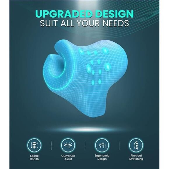 Neck Stretcher for Neck Pain Relief 2 Mode, Cervical Neck Traction Device Pillow - Picture 4 of 6